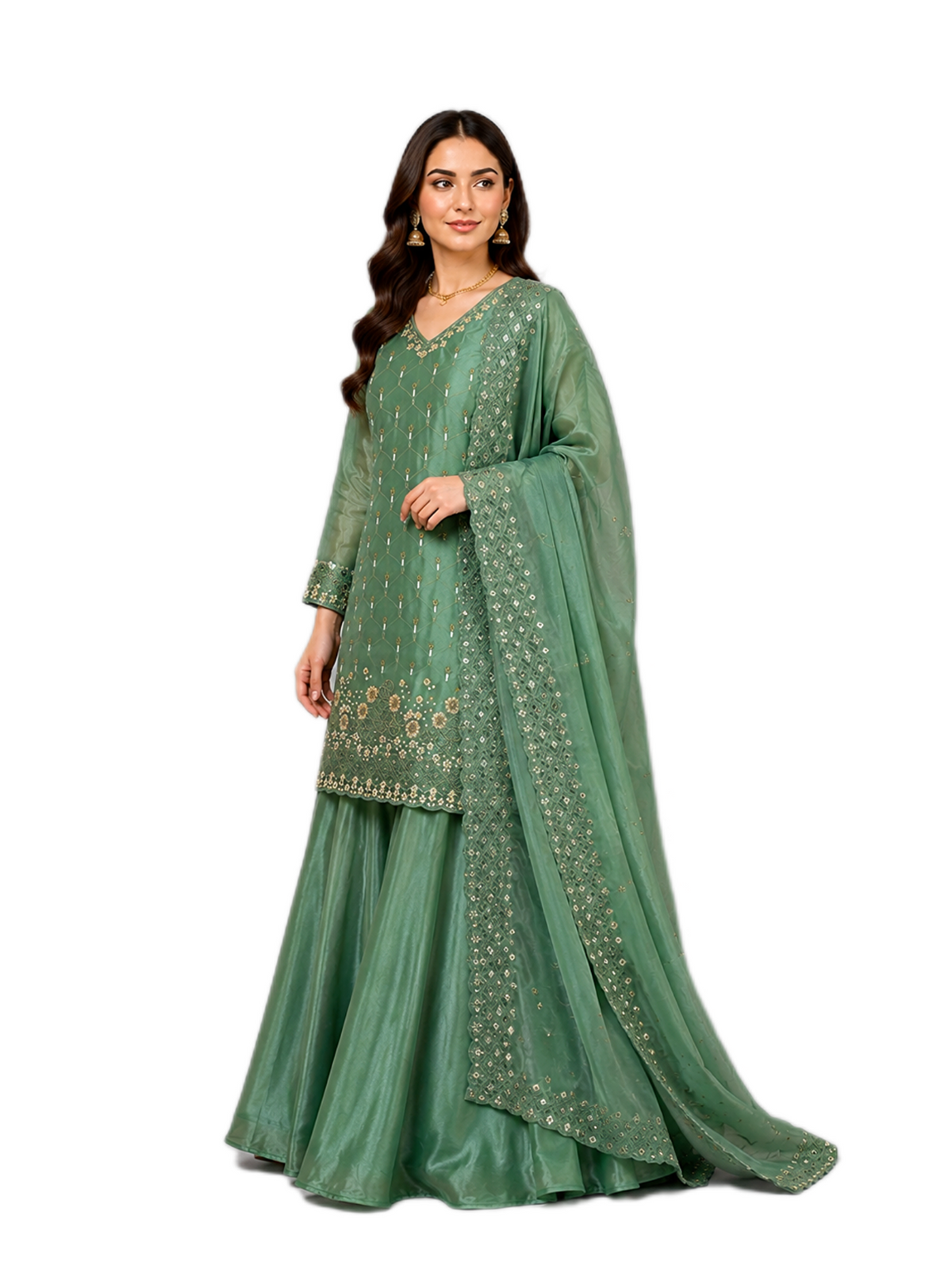 Regal Green Palazzo Set