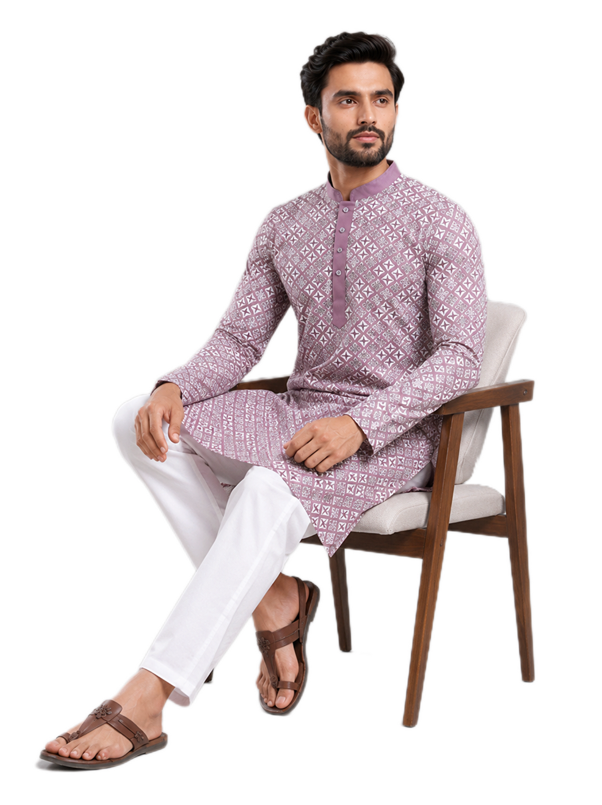 Royal Lavender Kurta Set
