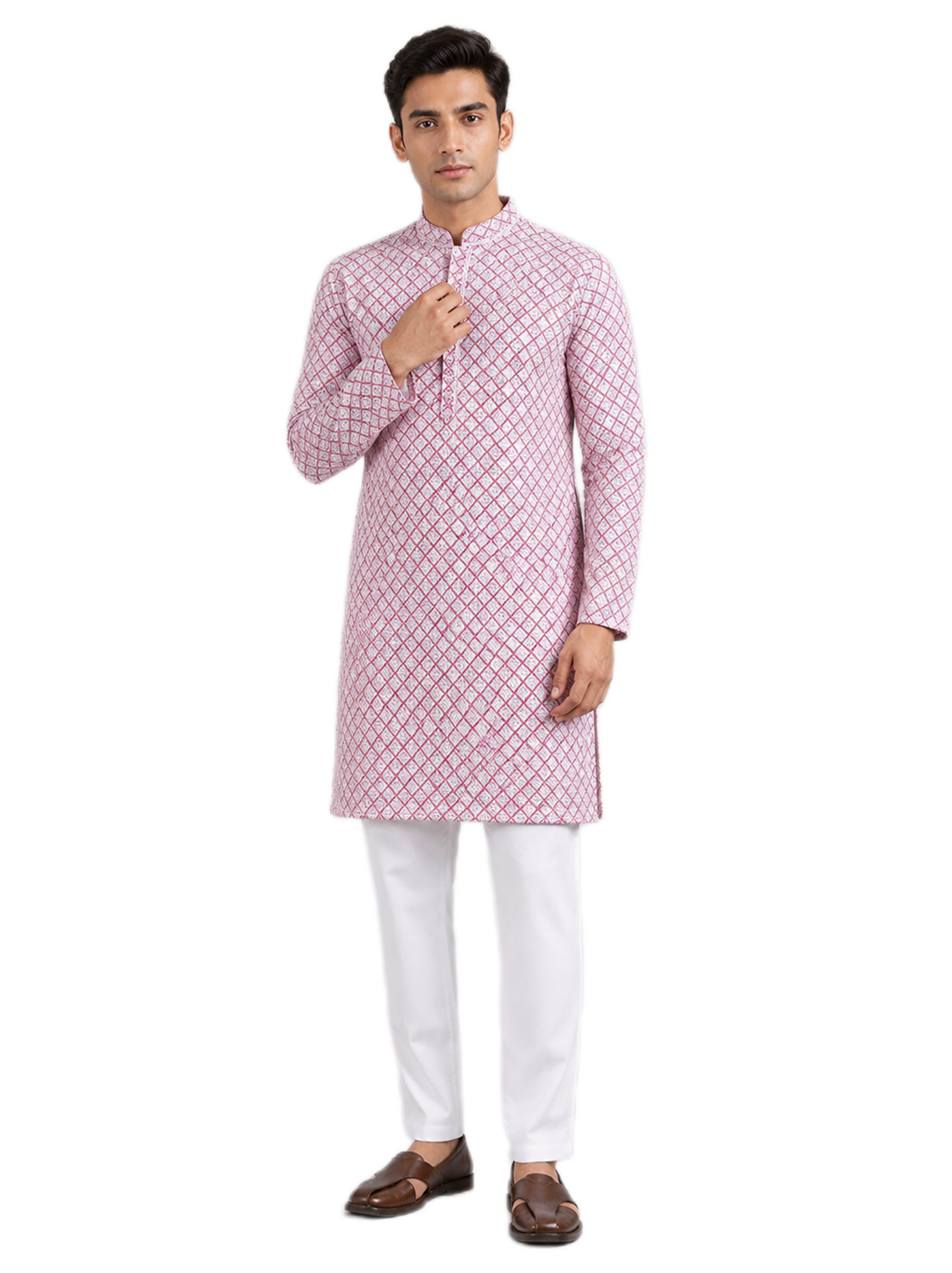 Classic Blush Pink Kurta Set