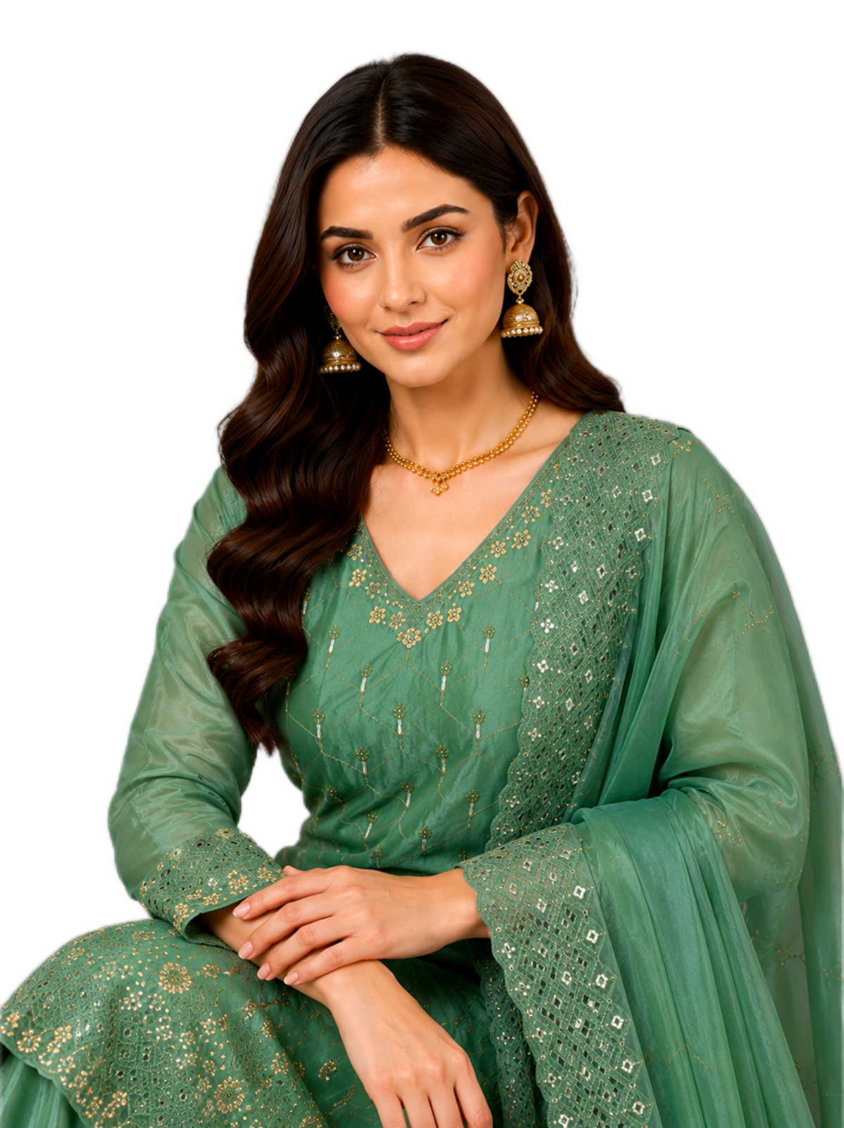Regal Green Palazzo Set