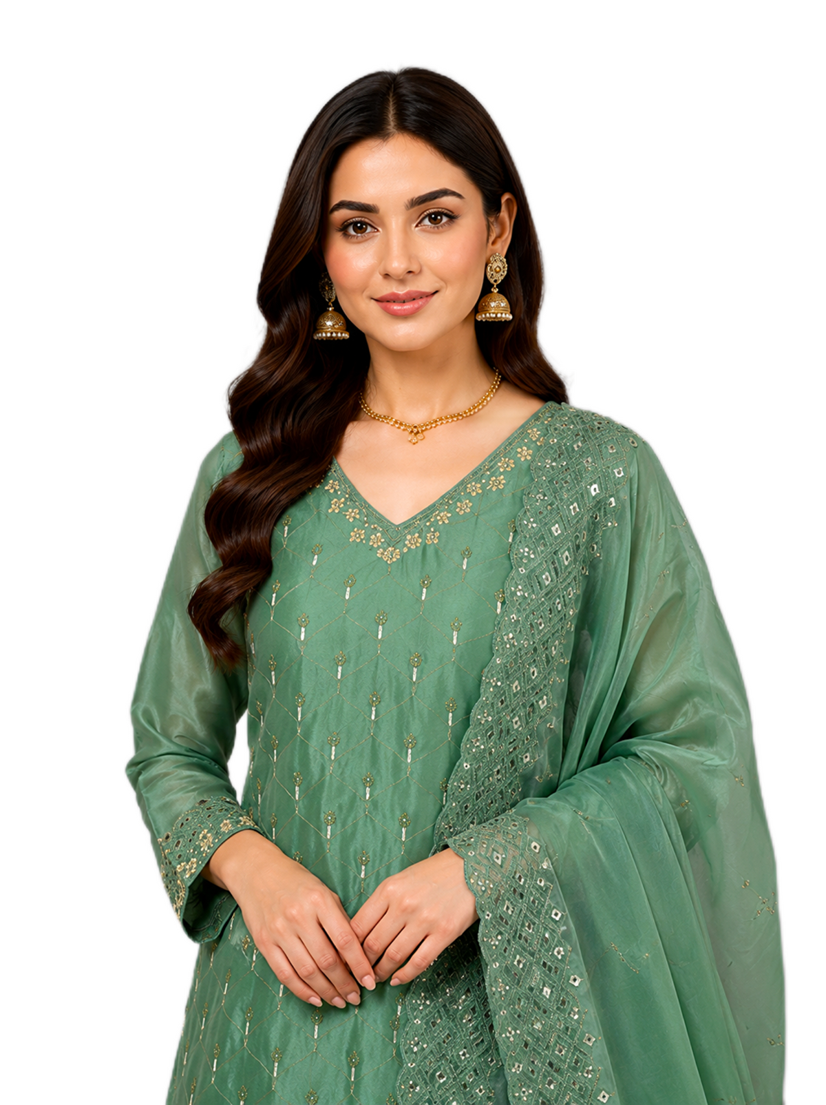Regal Green Palazzo Set