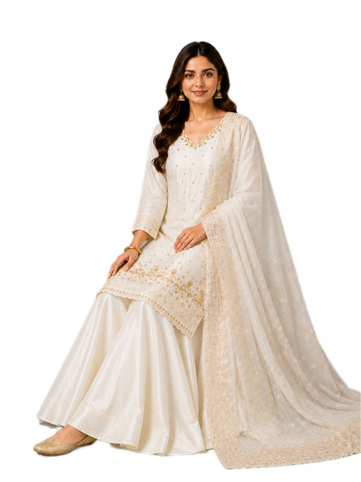 Royal Ivory Palazzo Set