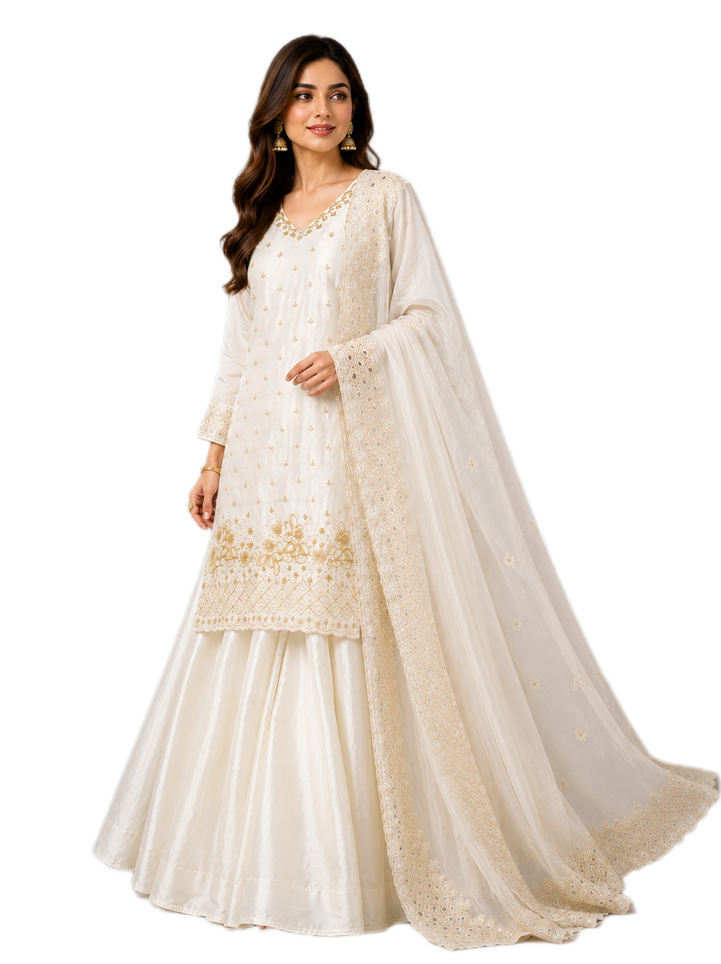 Royal Ivory Palazzo Set
