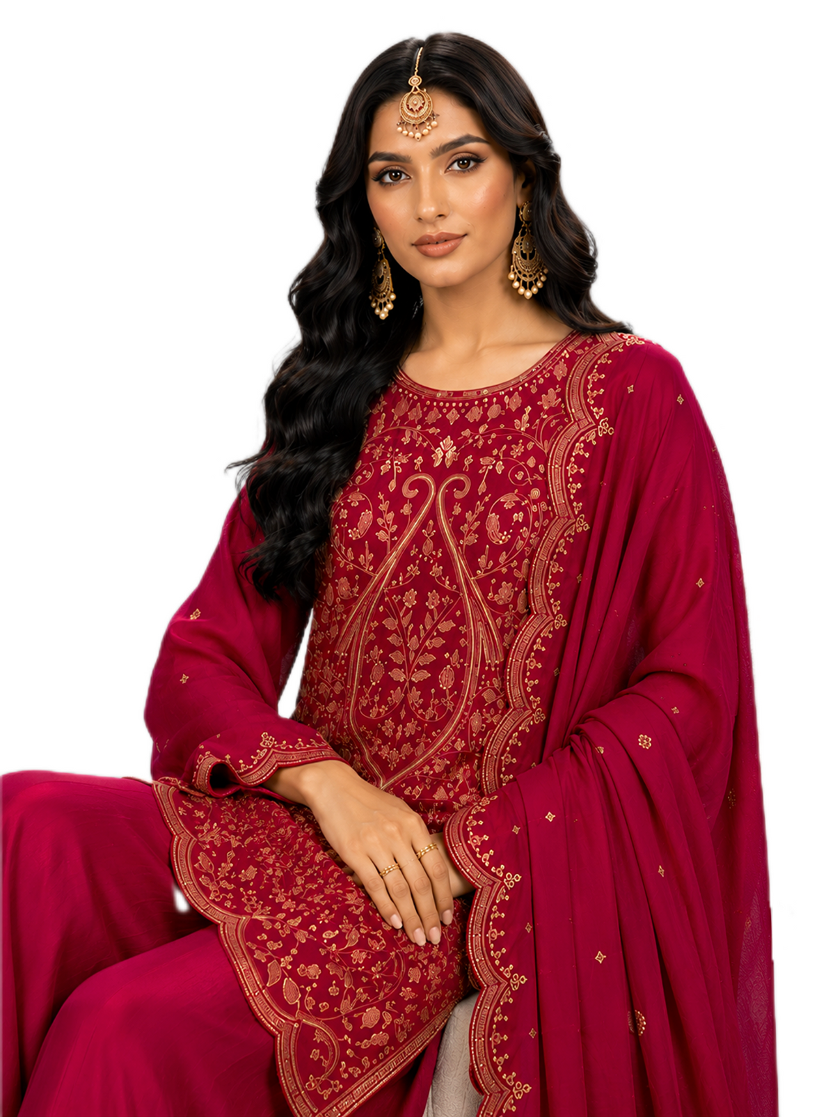 Royal Pink Palazzo Set
