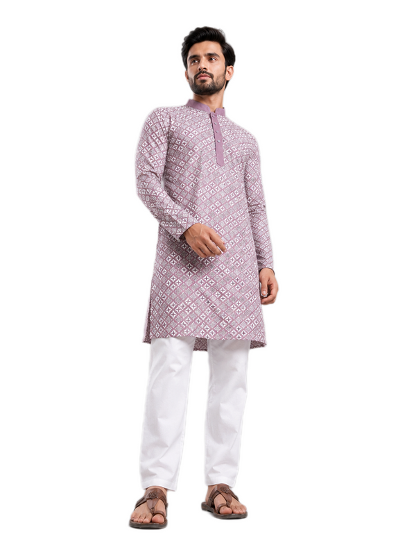 Royal Lavender Kurta Set