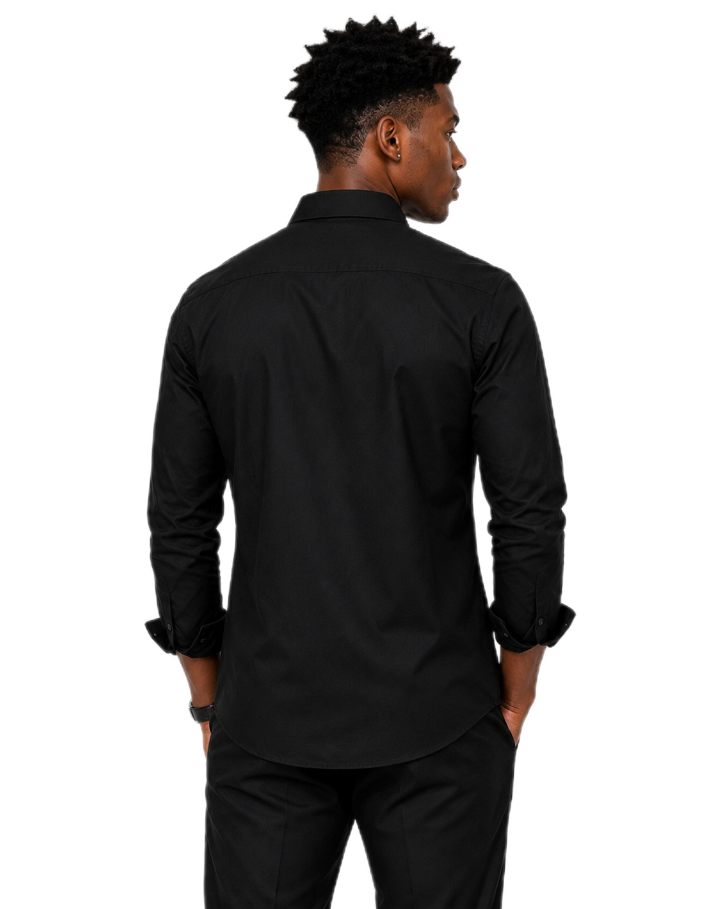 Classic Black Cotton Shirt