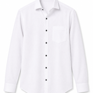 Classic White Shirt Featuring Contemporary Texture
