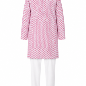 Heritage Grey Embroidered Kurta with Sophisticated Craftsmanship