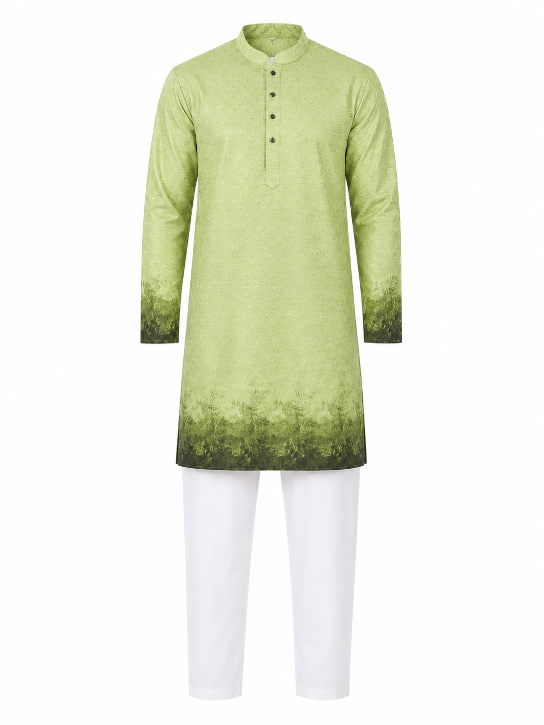 Classic Ivory Embroidered Kurta Set Featuring Timeless Elegance