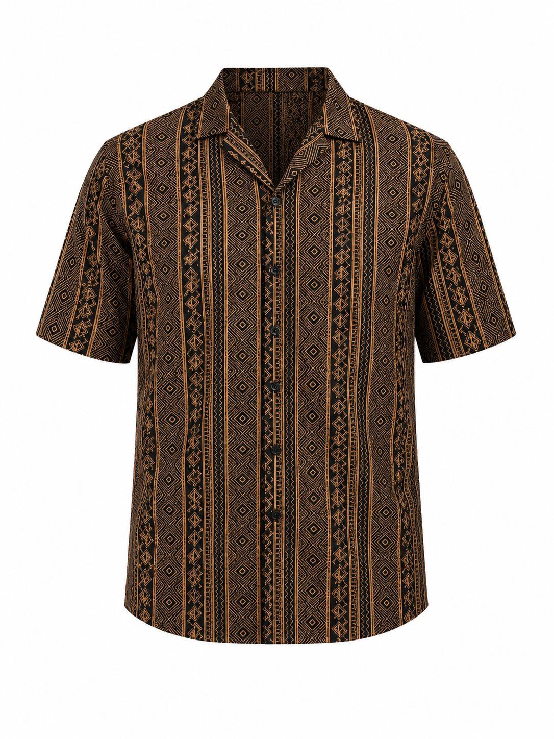 Cotton Cuban Collar Shirt for Relaxed Everyday Style