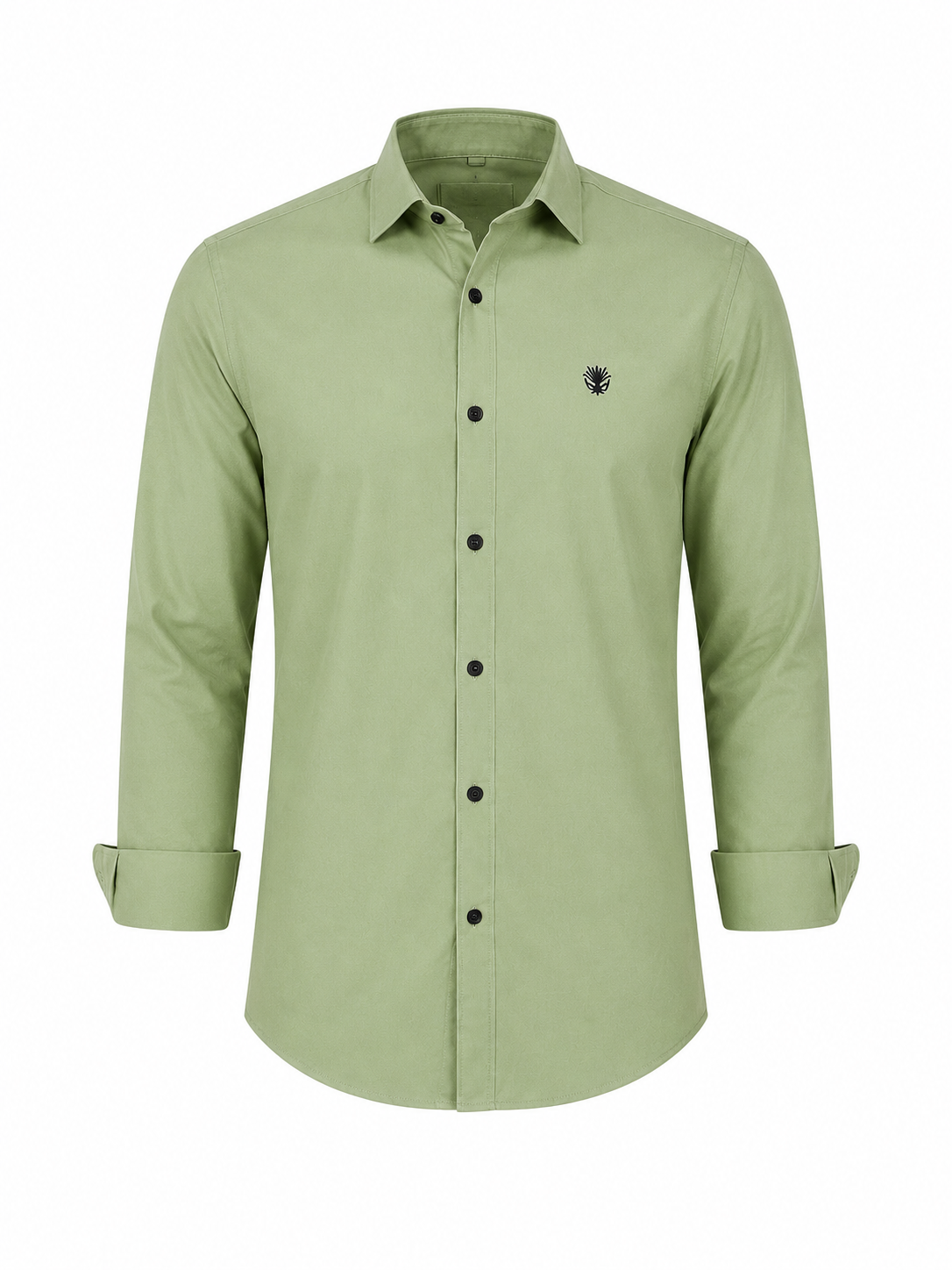 Classic Olive Green Cotton Shirt for Refined Everyday Style