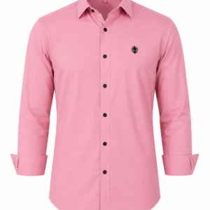 Classic Blush Pink Cotton Shirt for Sophisticated Professional Style