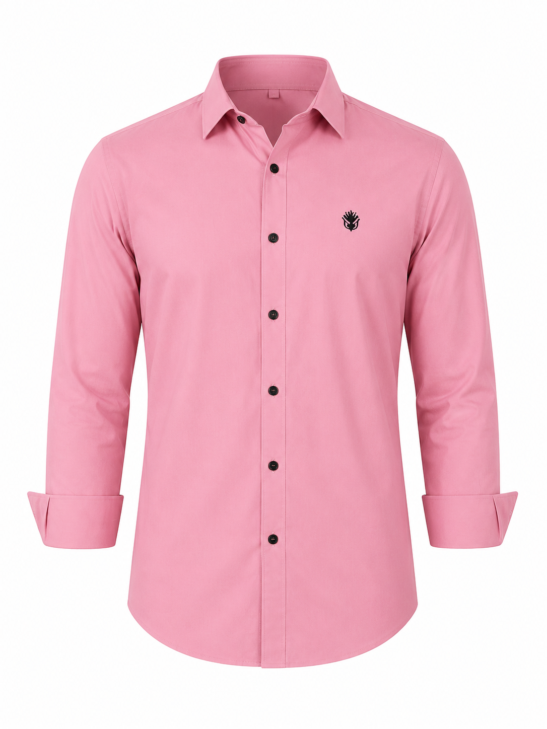 Classic Blush Pink Cotton Shirt for Sophisticated Professional Style