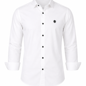 Classic White Cotton Shirt for Timeless Professional Elegance
