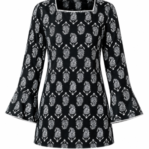 Printed Cotton Short Kurti Featuring Timeless Ethnic Patterns