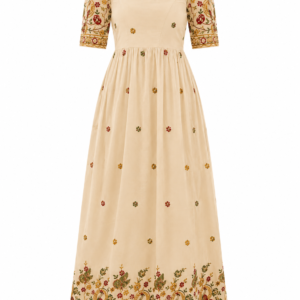 Designer Flared Gown with Intricate Zari Craftsmanship