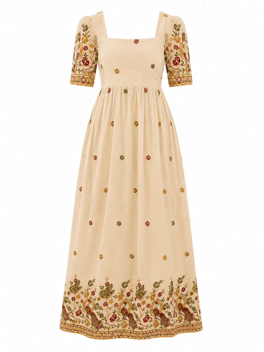 Designer Flared Gown with Intricate Zari Craftsmanship
