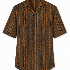 Cotton Cuban Collar Shirt for Relaxed Everyday Style