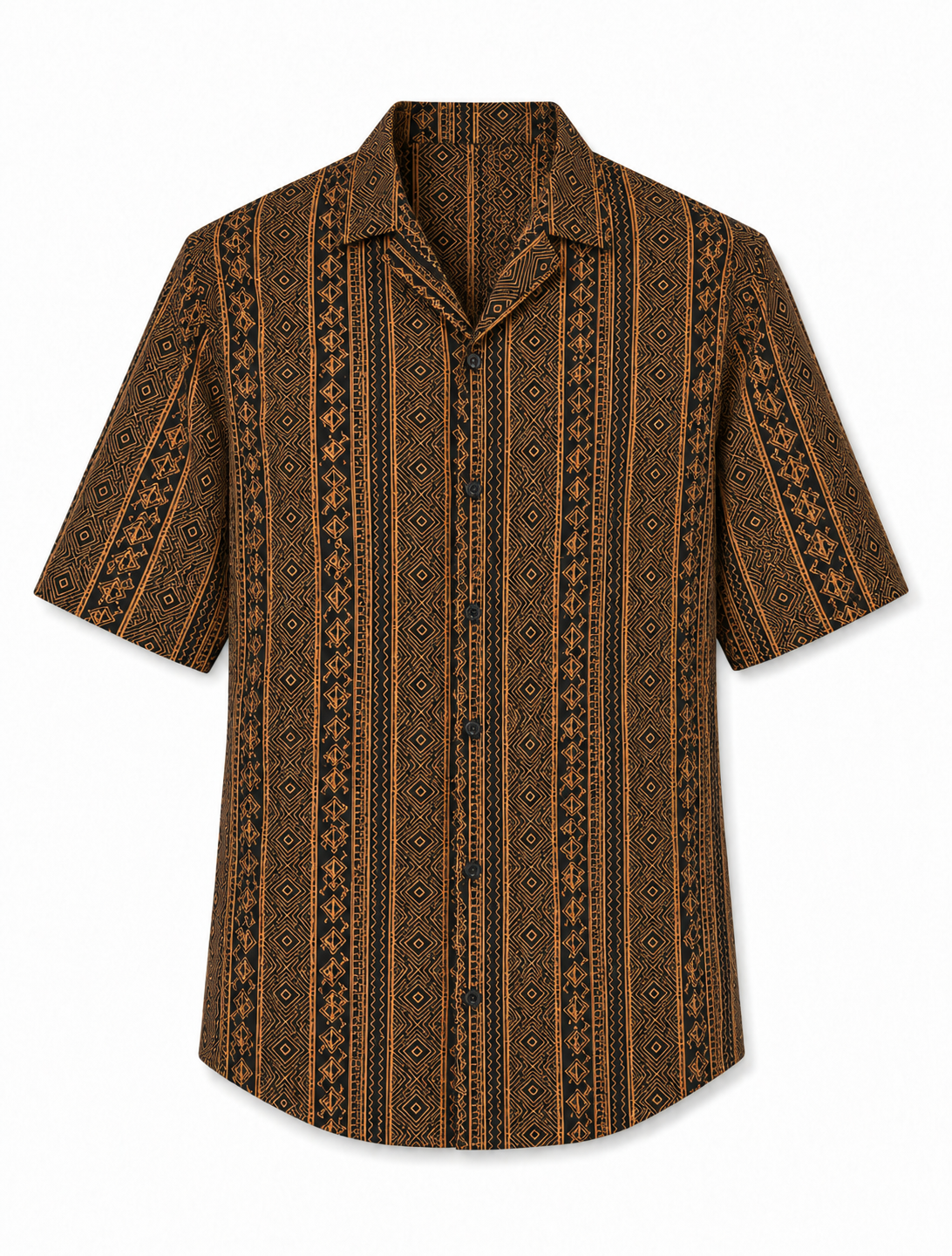 Cotton Cuban Collar Shirt for Relaxed Everyday Style