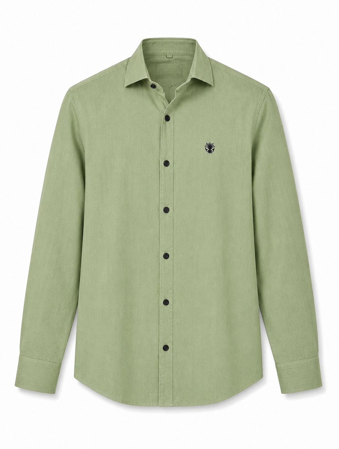 Classic Olive Green Cotton Shirt for Refined Everyday Style